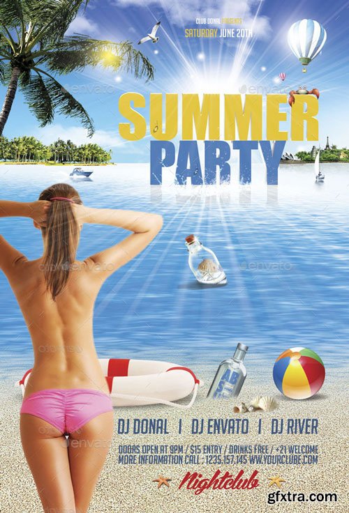 GraphicRiver - Summer Party Flyer - 10860966
