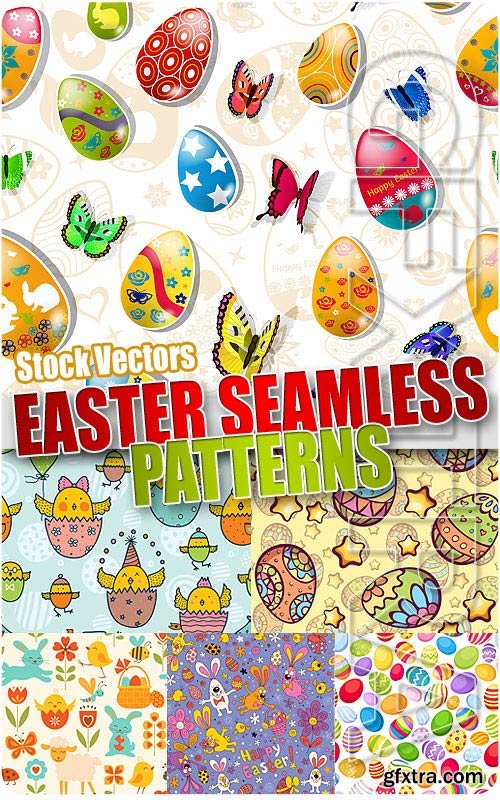 Easter seamless pattern - Stock Vectors