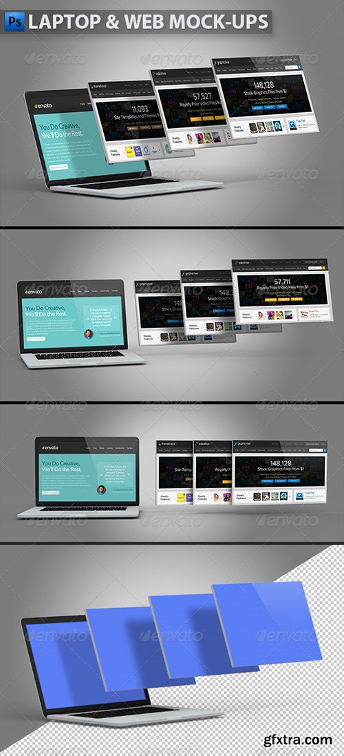 GraphicRiver - Laptop and Website Mock-ups