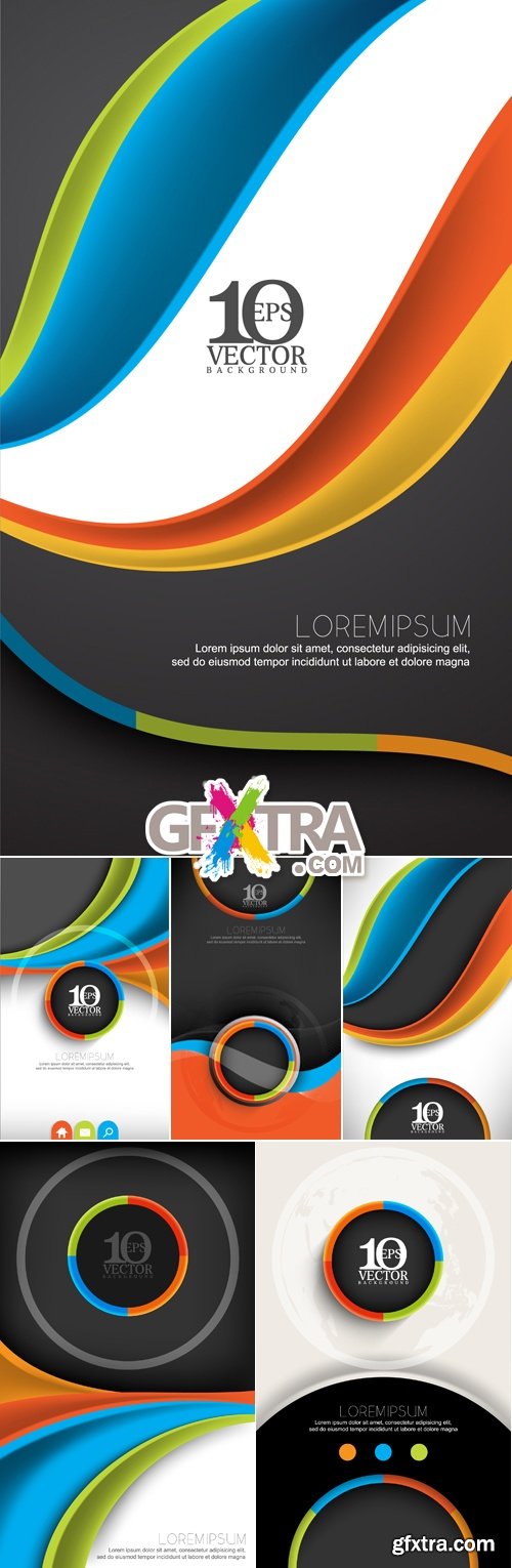 Business Abstract Templates Vector
