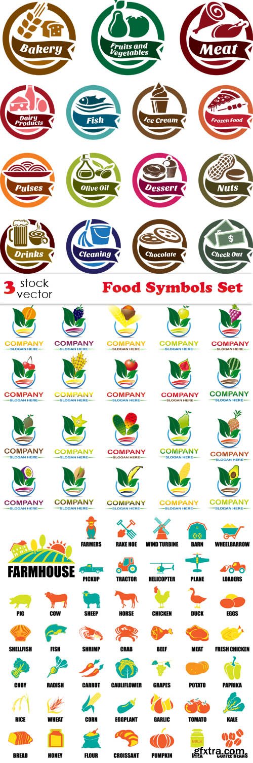 Vectors - Food Symbols Set