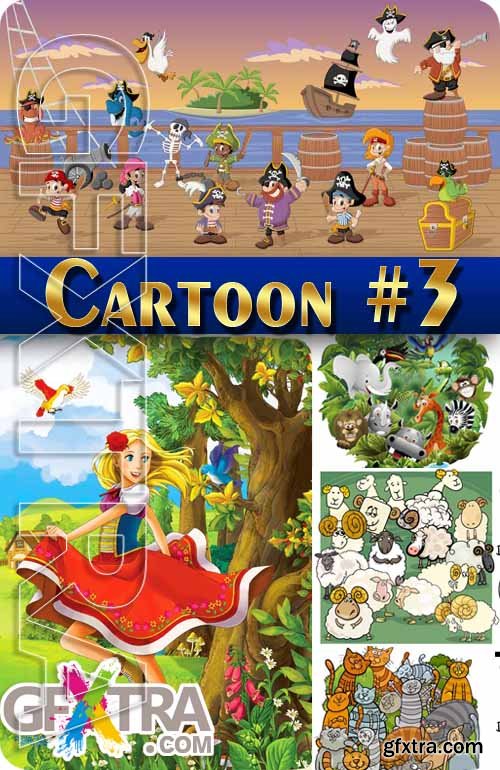 Cartoon Heroes 3 - Stock Photo