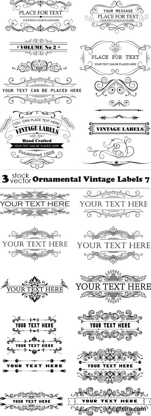 Vectors - Ornamental Vintage Labels 7
