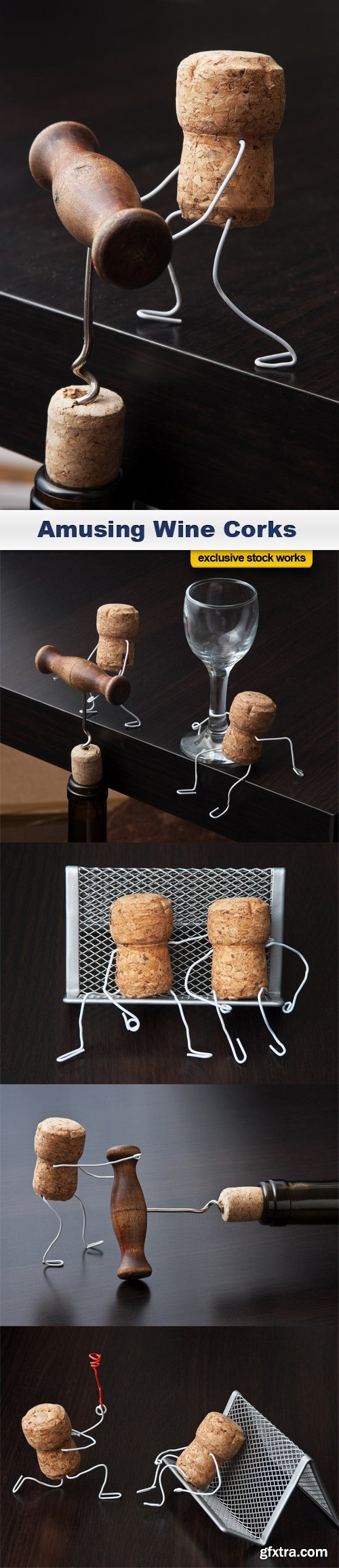 Amusing Wine Corks - 5 UHQ JPEG
