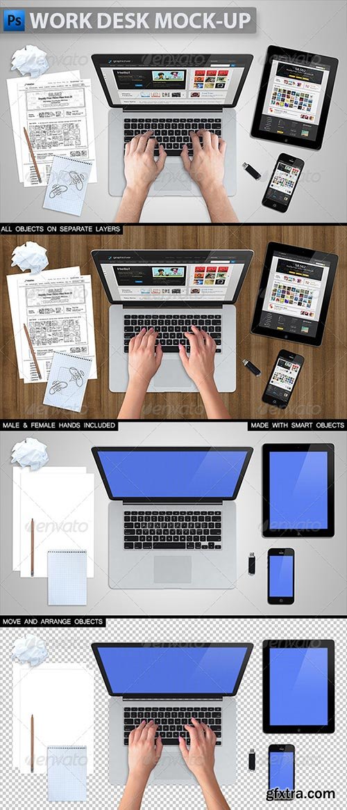 GraphicRiver - Work Desk Mock-up