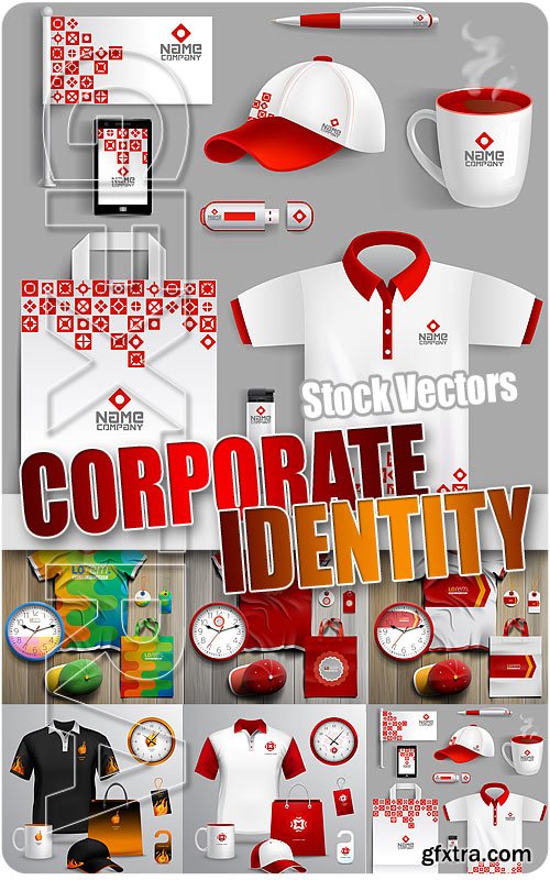 Corporate identity template 2 - Stock Vectors