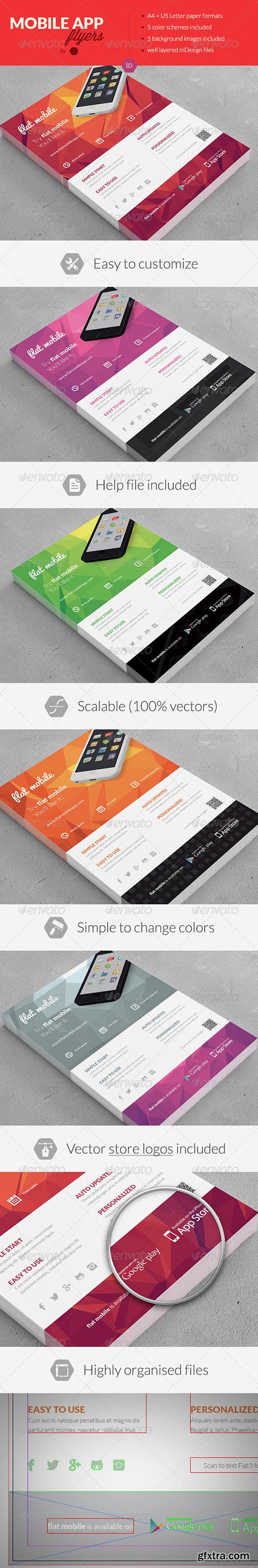 GraphicRiver - Mobile Application Promotion Flyers / Phone App 3