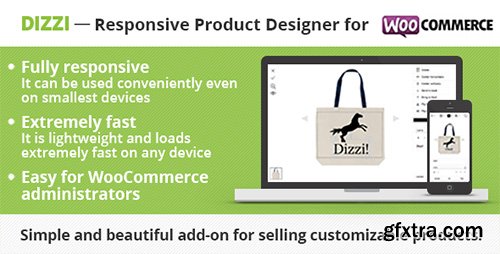 CodeCanyon - Dizzi v1.3.2 - Responsive Product Designer for WooCommerce - 9465338