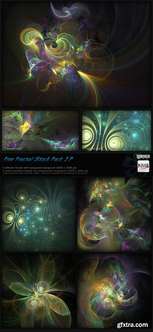 Fractal Backgrounds - Transparent PNG Overlay, part 25