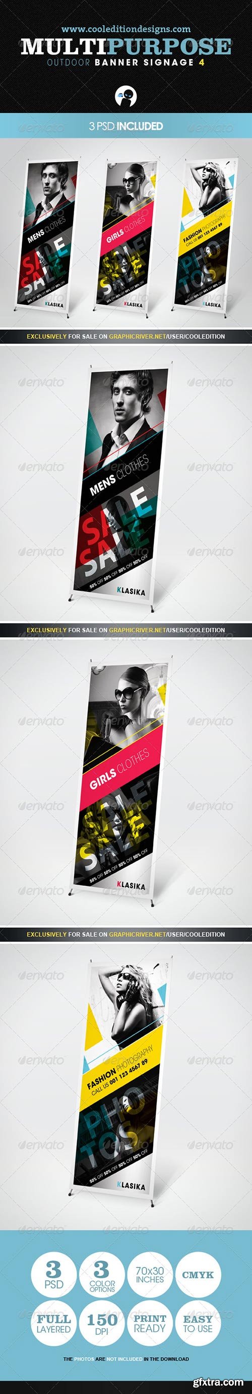 GraphicRiver: Multipurpose Outdoor Banner Signage 4