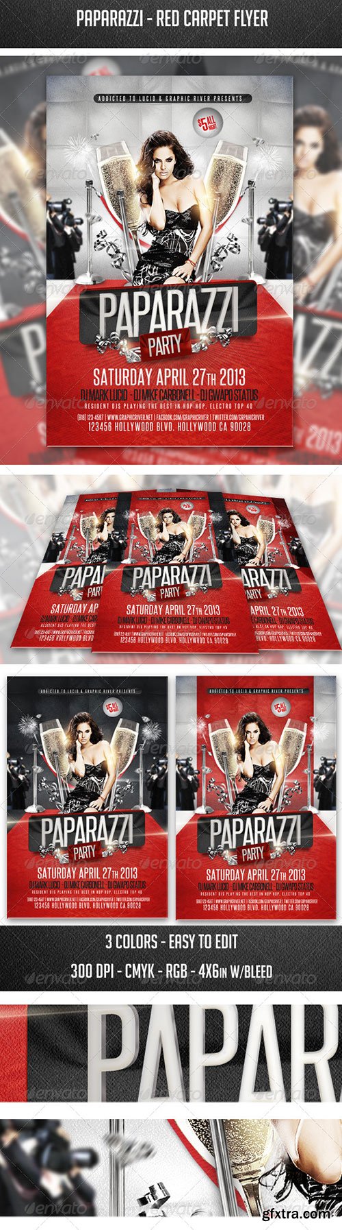 GraphicRiver - Paparazzi - Red Carpet Flyer