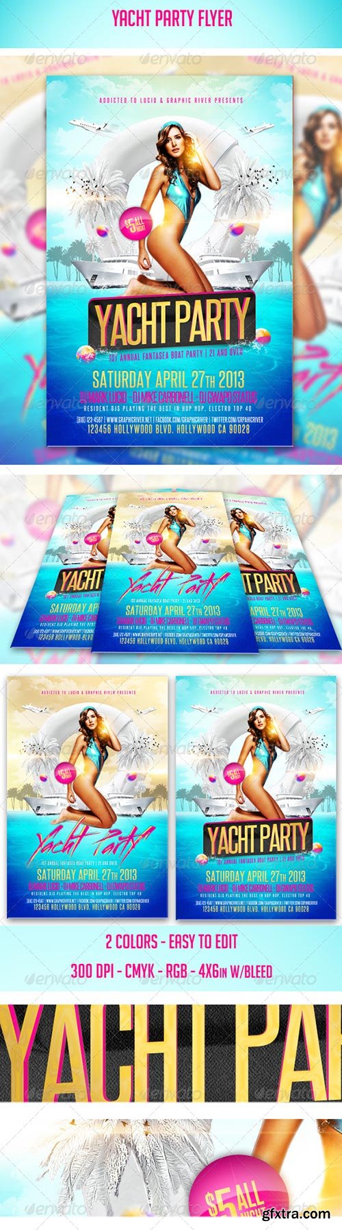 GraphicRiver - Yacht Party Flyer
