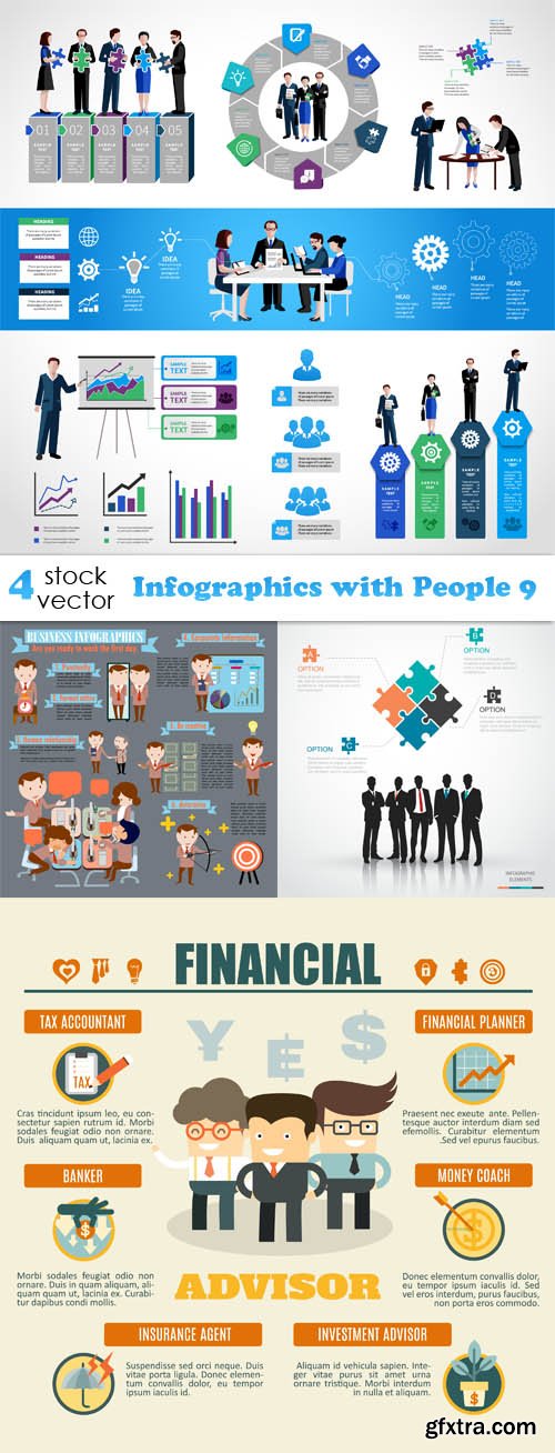 Vectors - Infographics with People 9