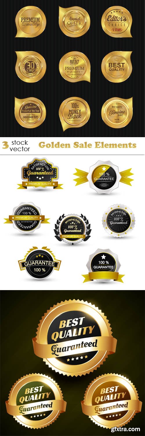 Vectors - Golden Sale Elements