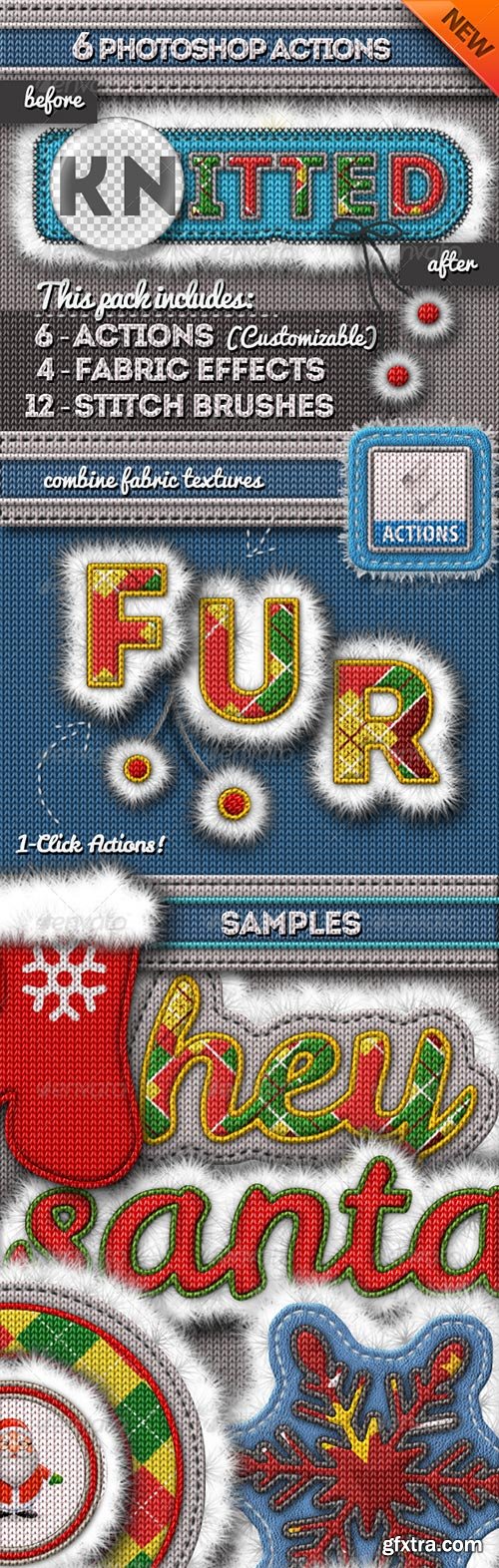Graphicriver - Fur and Knitted Fabric Photoshop Actions