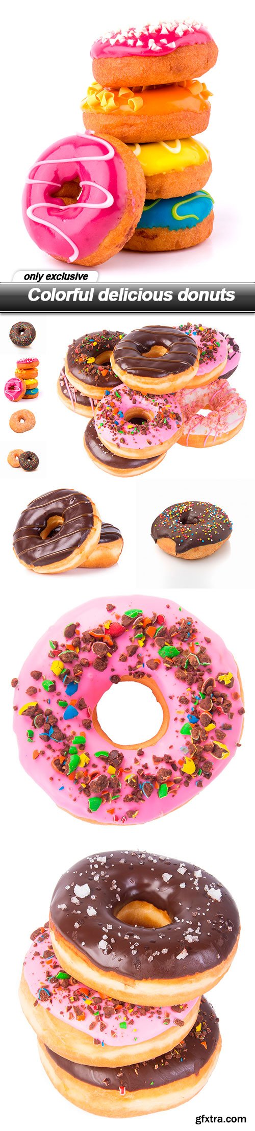 Colorful delicious donuts - 9 UHQ JPEG