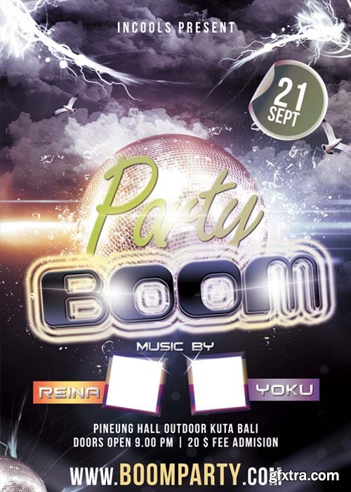 Party Boom Flyer