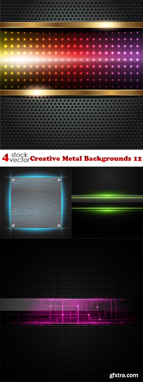 Vectors - Creative Metal Backgrounds 12