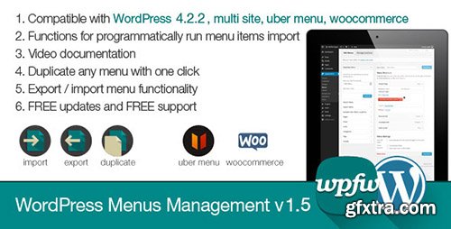 CodeCanyon - WordPress Menus Management v1.5 - 7814552