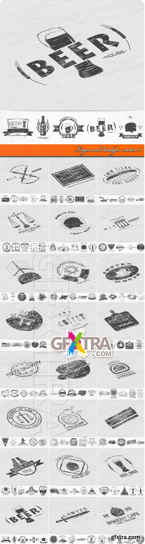 Logos and badges vector 6