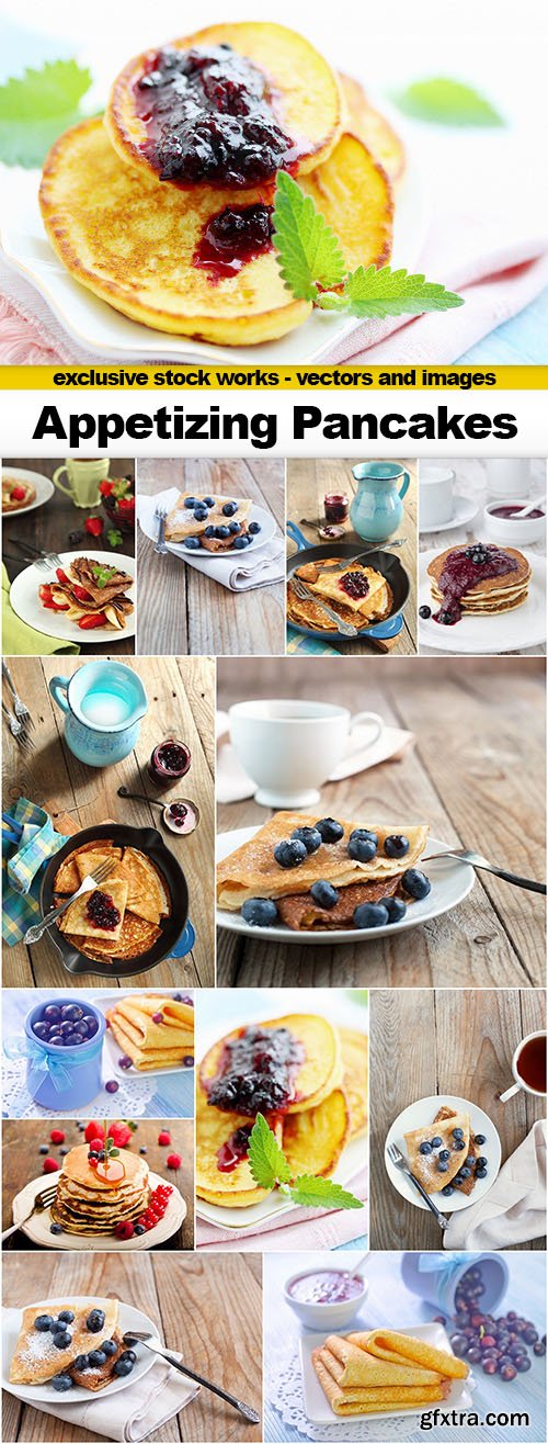 Appetizing Pancakes - 13x UHQ JPEG