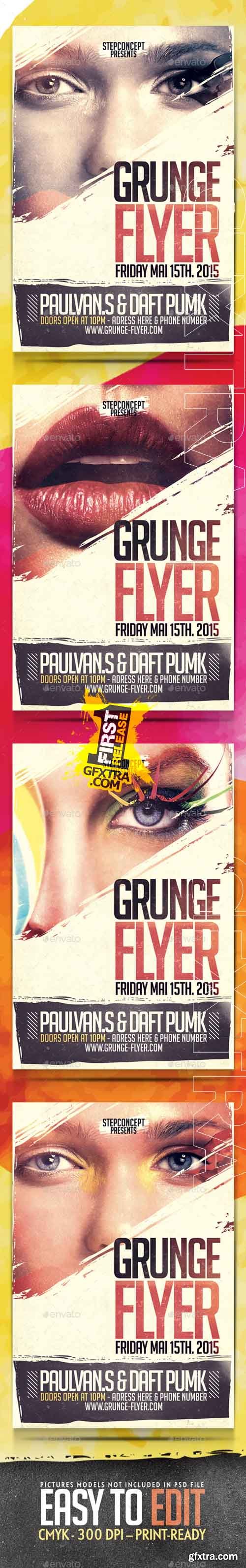 GR - Grunge Flyer Template 11996344