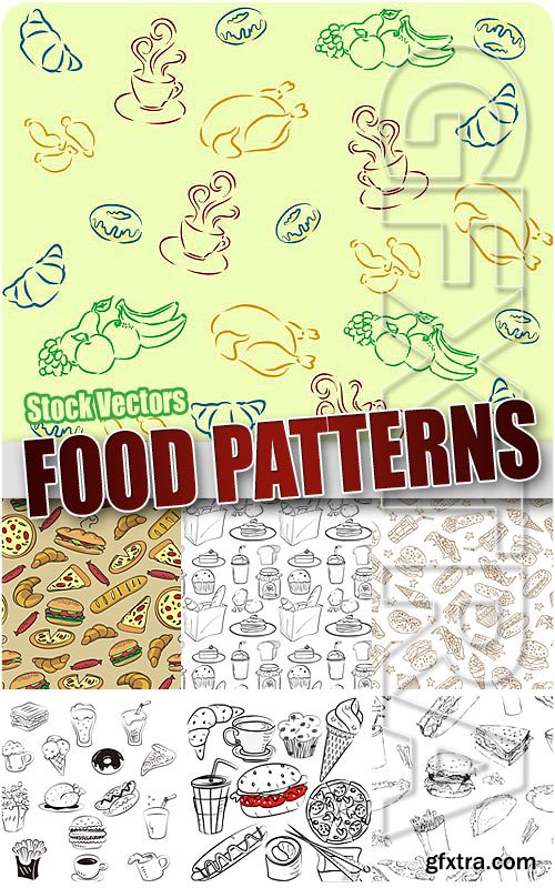 Food pattern - Stock Vectors