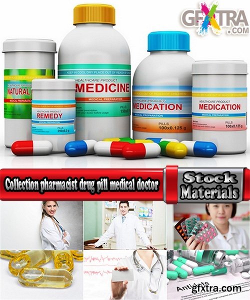 Collection pharmacist drug pill medical doctor pharmacy pharmacology 25 HQ Jpeg