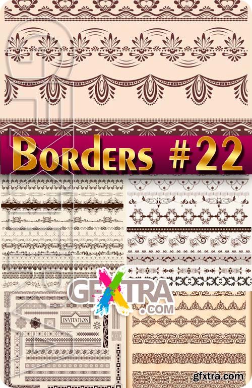 Vintage elements and borders #22 - Stock Vector