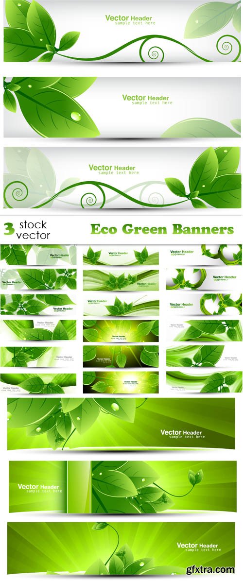 Vectors - Eco Green Banners