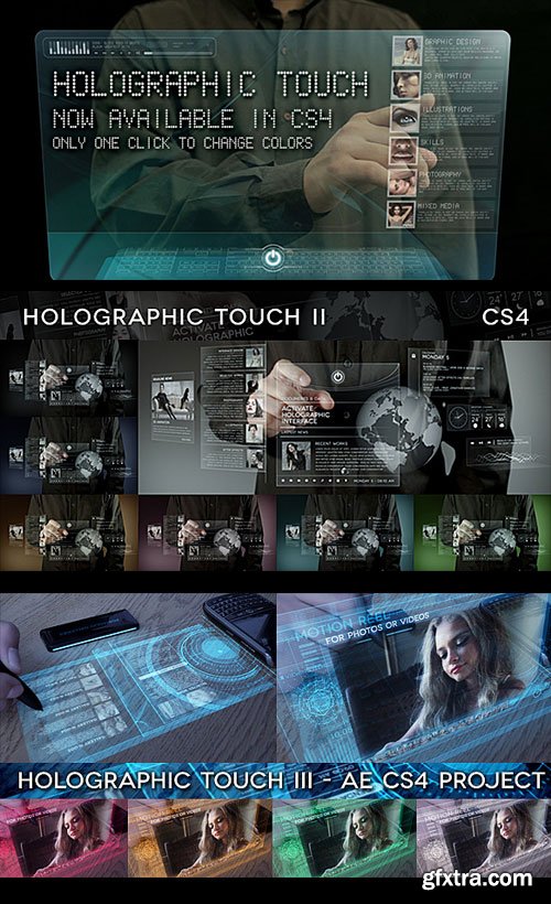 VideoHive - Holographic Touch Bundle