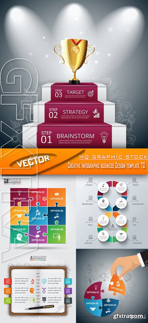 Stock Vector - Creative Infographic business Design template 72