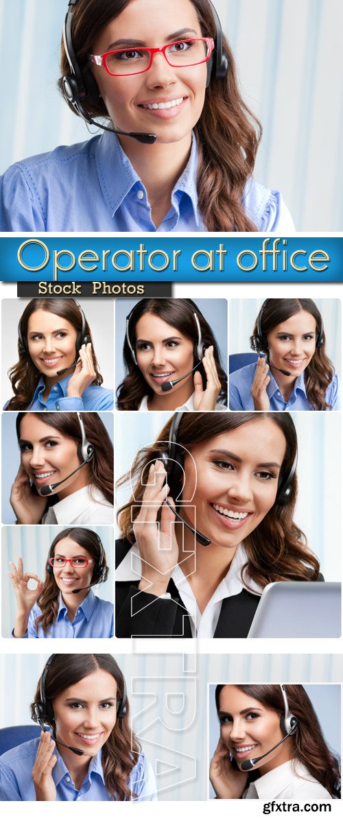 Girl - operator at office