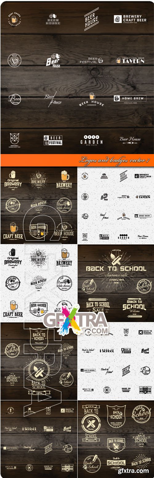 Logos and badges vector 7
