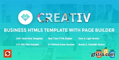 ThemeForest - Creativ v1.0.3 - Business HTML5 Template with Page Builder - 10206744