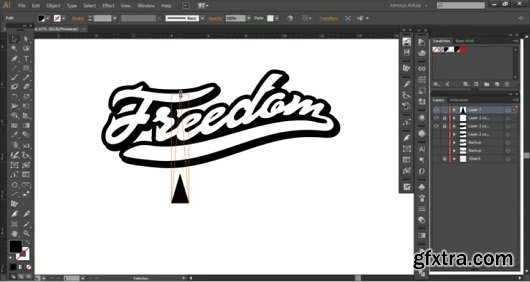 Custom Font Design Technique In Illustrator