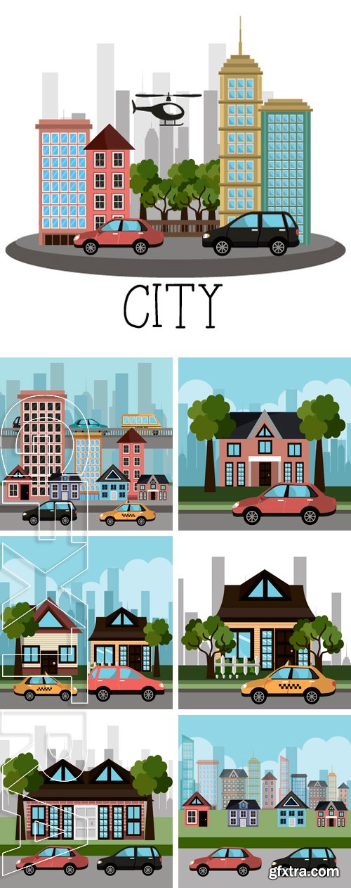 Stock Vectors - Urban digital design, vector illustration