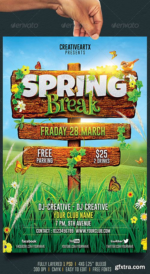 GraphicRiver - Spring Break / Summer Party Flyer