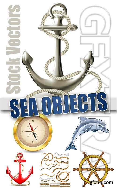 Sea objects 3 - Stock Vectors