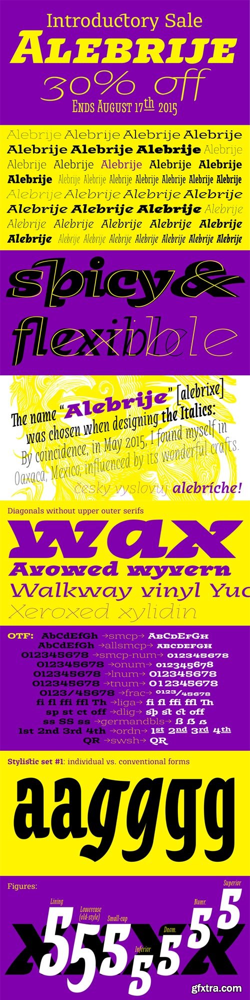 Alebrije - Diagonals Without Upper Outer Serifs 42xOTF $332 NEW!