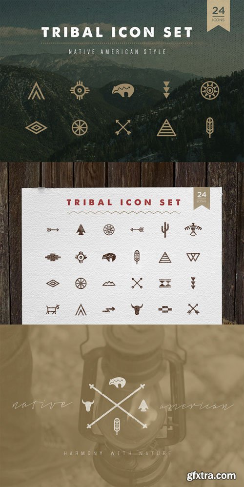 Tribal Icon Set - CM 216733