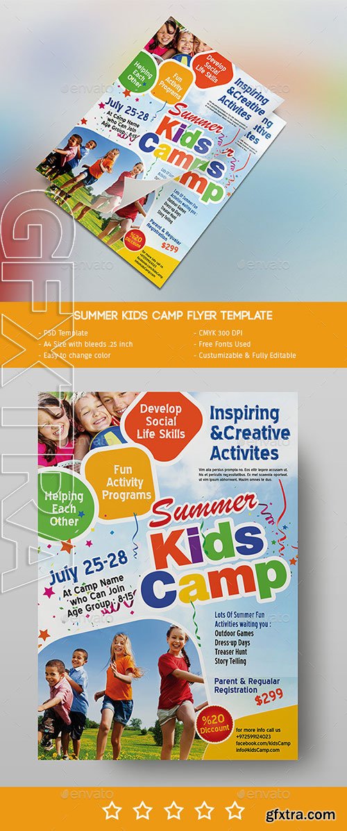 Graphicriver - Summer Kids Camp Flyer 11891376