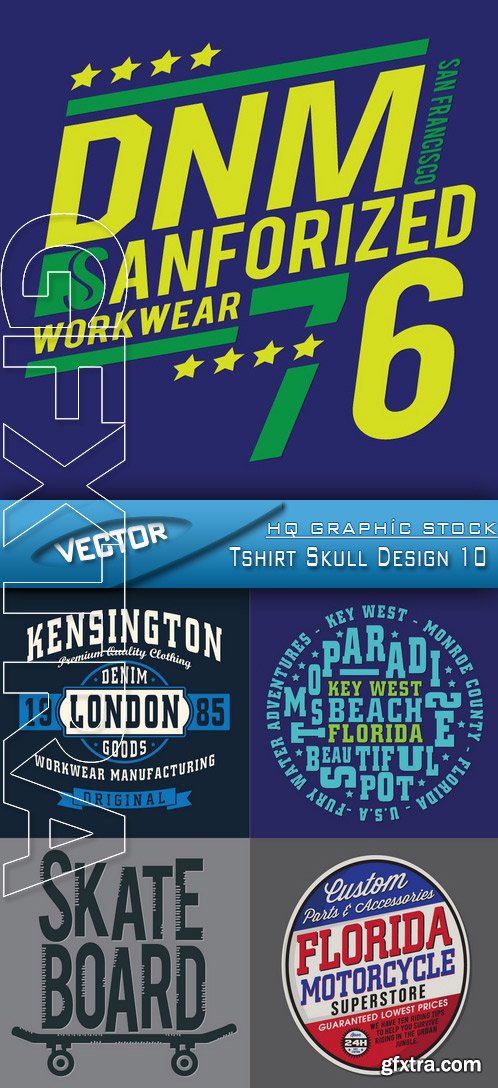 Stock Vector - Tshirt Skull Design 10