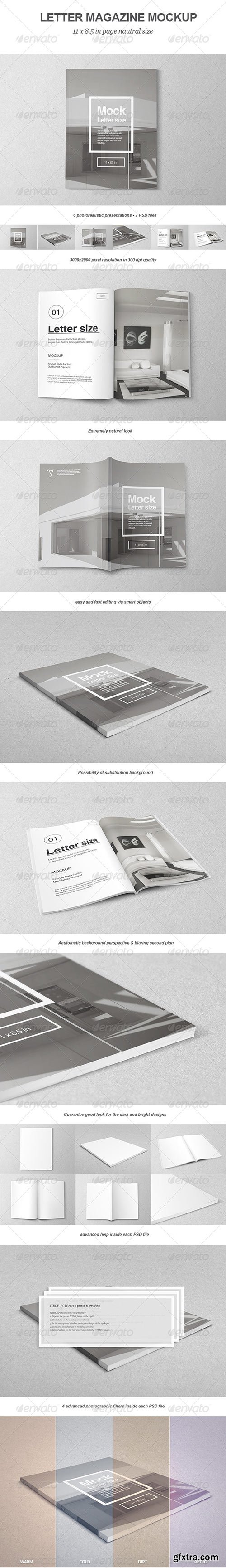 GraphicRiver - Letter Magazine / Brochure Mock-up 6719333