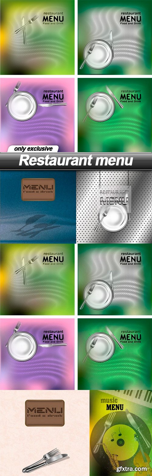 Restaurant menu - 5 EPS