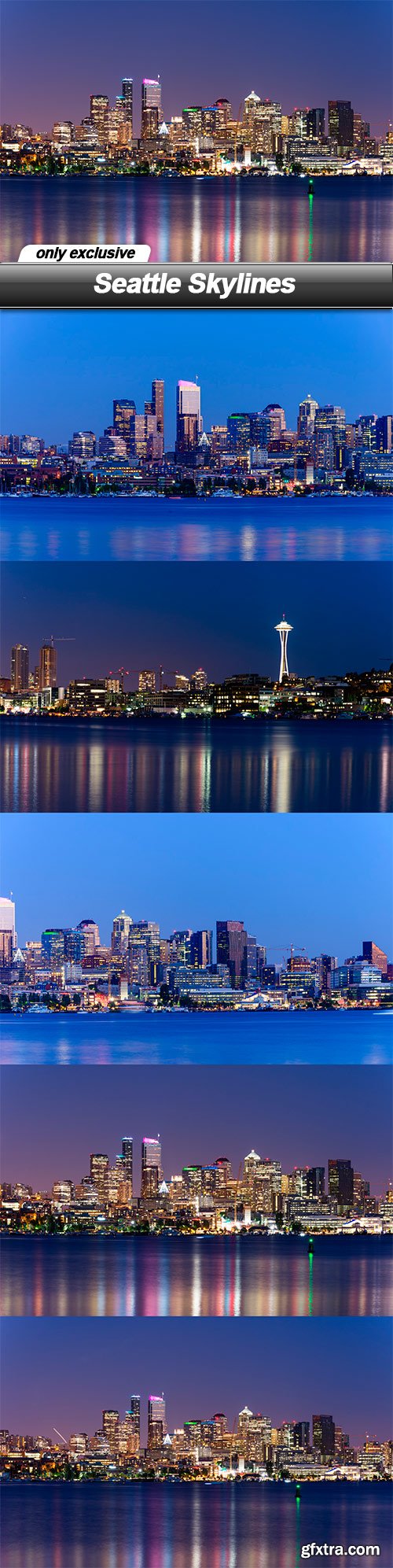 Seattle Skylines - 5 UHQ JPEG