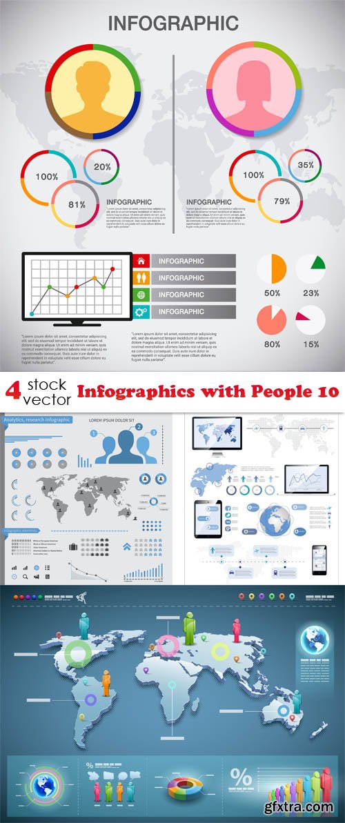 Vectors - Infographics with People 10