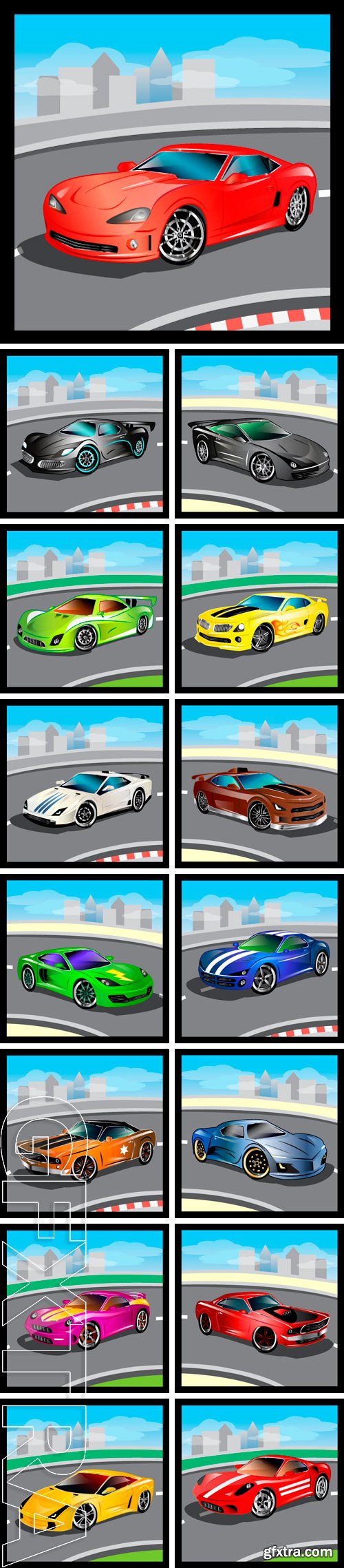 Stock Vectors - Luxury vector cartoon sports car