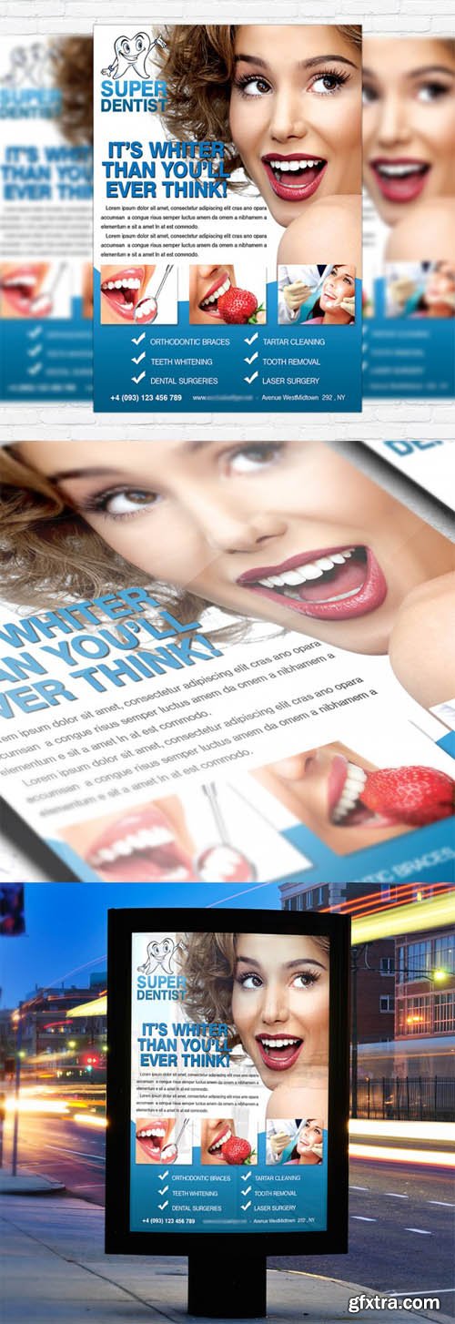 Dental Clinic Business Flyer Template