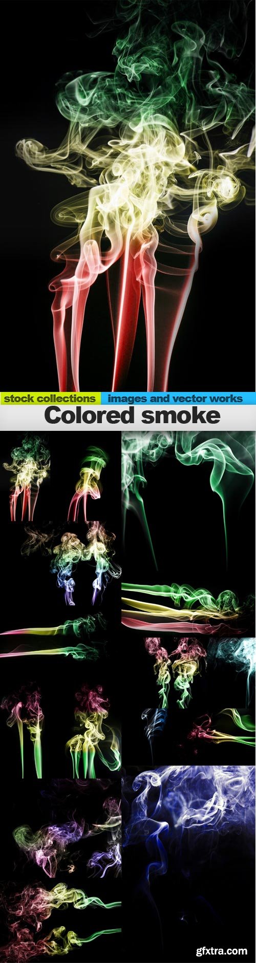 Colored smoke, 15 x UHQ JPEG